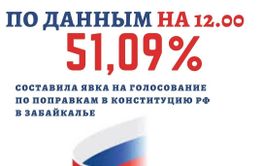 Более 400 тысяч забайкальцев приняли участие в голосовании по поправкам в Конституцию 