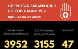 25 заразившихся коронавирусом выявили за сутки в Забайкалье