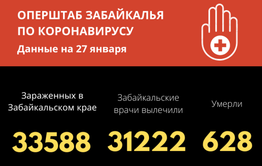 С начала пандемии COVID-19 заболело более 33 тысяч забайкальцев