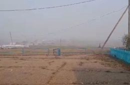 Жители Шивии задыхаются от дыма, видимость - метр