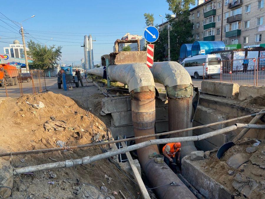 Дело труба: прорыв теплотрассы в Чите ликвидирован