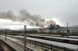 На Острове в Чите горит кафе