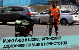Мона Лиза в шоке: читинские дорожники по уши в нечистотах