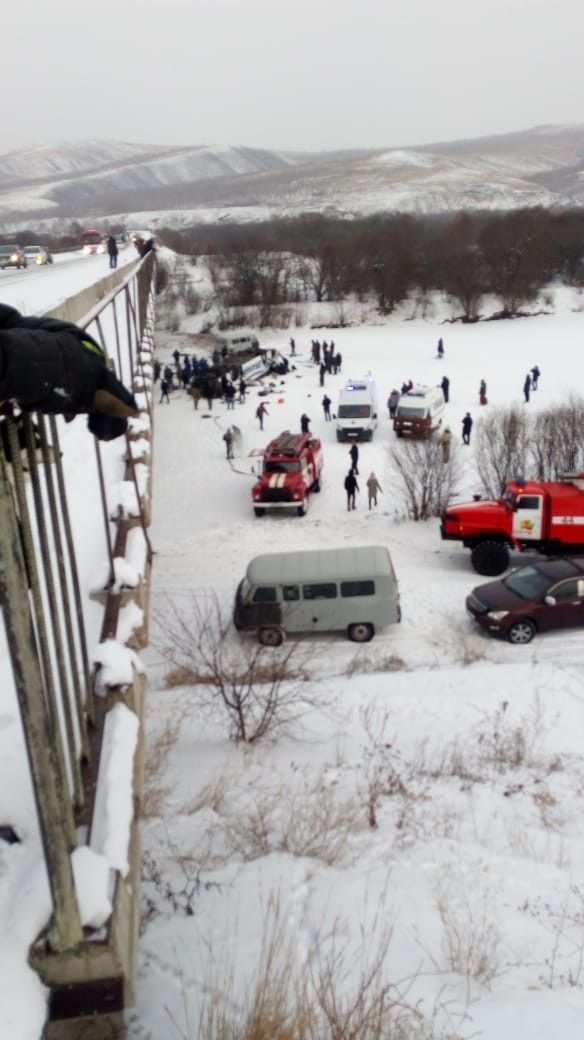 ​Уголовное дело возбуждено из-за ДТП с упавшим с моста в реку пассажирским автобусом