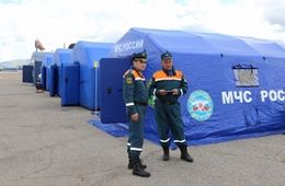 В селе Средний Калар организован палаточный лагерь