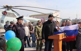 Сотрудники и военнослужащие Росгвардии, которые выполняли задачи спецоперации, вернулись в Читу