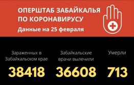 Меньше ста человек заразились COVID-19 в Забайкалье за последние сутки