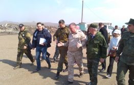 Осипов посетил выгоревшее село Тасырхой