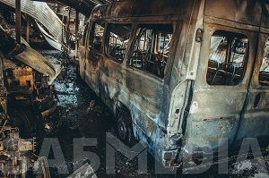 Замыкание электропроводки - одна из версий возгорания маршруток депутата Меняйло 