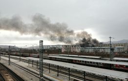 На Острове в Чите горит кафе