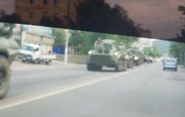 ​Колонна военной техники прошла в центре Читы 