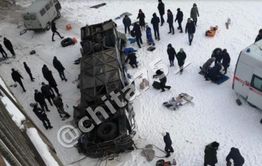 ​Видео с места ДТП с автобусом Сретенск — Чита появилось в сети