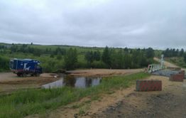 Дорога между поселками Первомайский и Карымское размыта под Урульгой