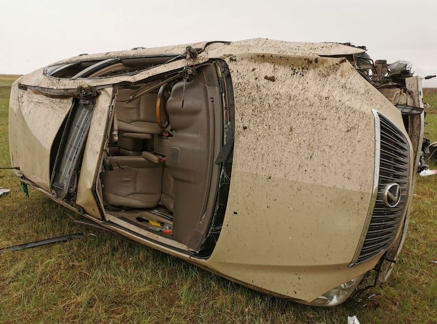 Водитель Lexus опрокинулся с трассы в Забайкальском районе