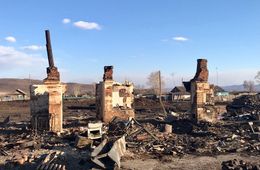 Врио Осипов в Алек.-Заводском районе посетил села, пострадавшие от пожаров