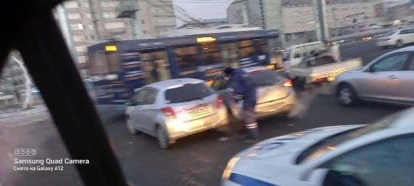 Читинские троллейбусы вынуждены двигаться по другому маршруту из-за ДТП 