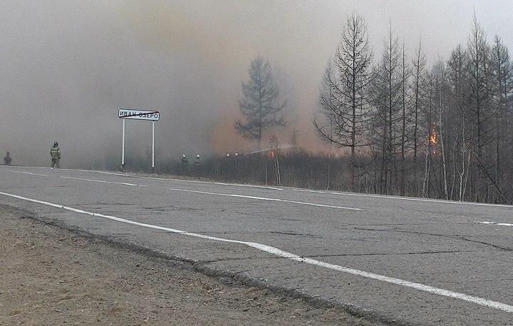 ​Один из пожаров в районе Ивано-Арахлейских сел удалось ликвидировать. Еще один локализован