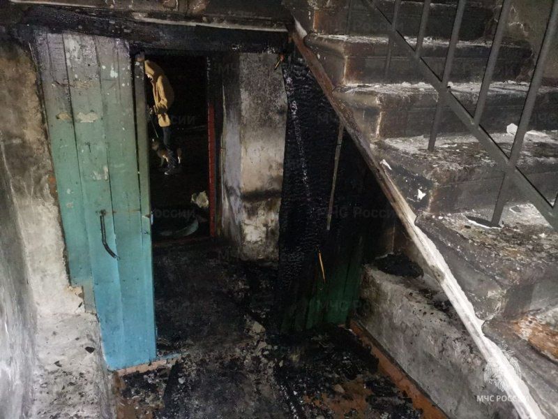 3 ребенка и 11 взрослых спасены пожарными на Черновских в Чите