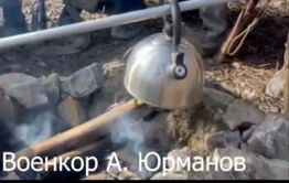 Забайкальские артиллеристы бьют фашистских гадов