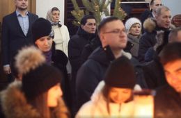 Александр Осипов –четвертый руководитель региона, встречающий Рождество в главном храме Забайкалья