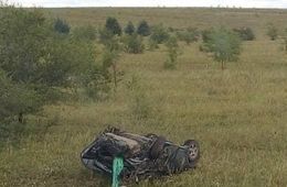 Машина слетела с дороги и перевернулась на федеральной трассе Чита – Иркутск