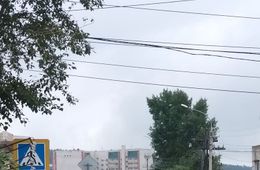 В сети появилось видео ДТП с участием полицейской «Газели» в Чите