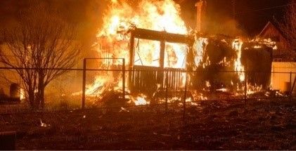 В Забайкалье трое сгорели в доме