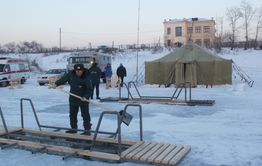 В Чите готовят купели для Крещенских купаний