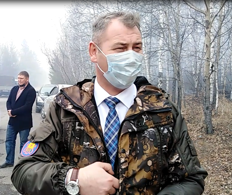 На месте пожара в пригороде Читы работает сити-менеджер города (видео)