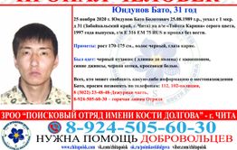 Читинец уехал из дома 25 ноября и пропал без вести