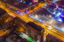Новогодний фейерверк над Читой.  Фото: Алекса...