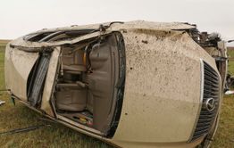 Водитель Lexus опрокинулся с трассы в Забайкальском районе