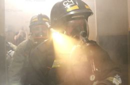 При пожаре в Чите спасены женщина и ребенок