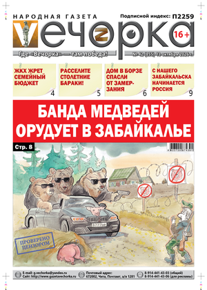 "Вечорка" № 41: Банда медведей орудует в Забайкалье