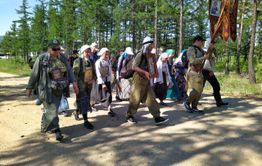 Забайкальские православные идут Крестным ходом к озеру Иргень