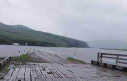 Разлившийся Онон затопил дорогу на подъезде к Нуринску