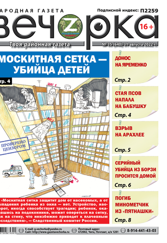 «Вечорка», №35: Москитная сетка — убийца детей