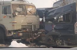 ГИБДД Забайкалья озвучило возможную причину ДТП с маршруткой и грузовиком