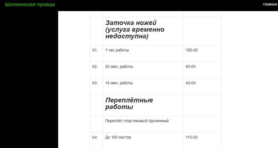 «Шилкинская правда»: и пустяк, что не наточены ножи