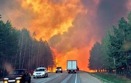 В Каларском районе  - пожар