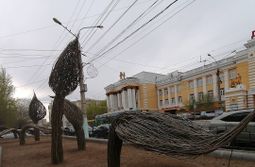 Необычный и даже немного жуткий арт-объект на...