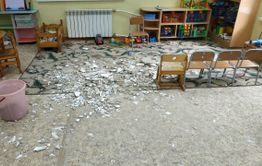 ​Обрушившийся потолок в детсаду Забайкалья восстановили только после вмешательства прокуратуры