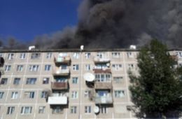 В Даурии горит многоквартирный дом. Есть пострадавший.