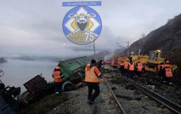 Сход 15 вагонов в Забайкалье (Фото)