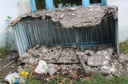 В Первомайском обрушился балкон вместе с бабушкой