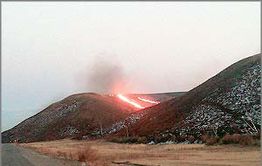 Забайкалье в огне — 2016: В начале недели сопки неподалеку от Нерчинска были охвачены огнем