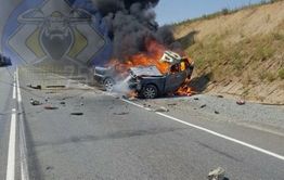 В страшной аварии под Читой сгорели люди (видео)