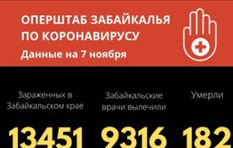 Коронавиурс в Забайкалье: шесть смертей, 241 заболевший за сутки 