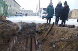 Авария на теплотрассе в селе Маккавеево устранена