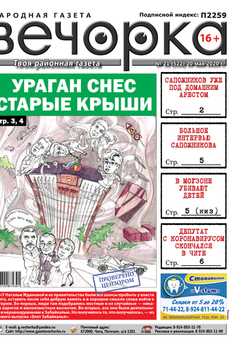 Вечорка №21: Ураган, новые «Элиты Забайкалья» и два Сапожникова — один под домашним арестом, другой дает интервью